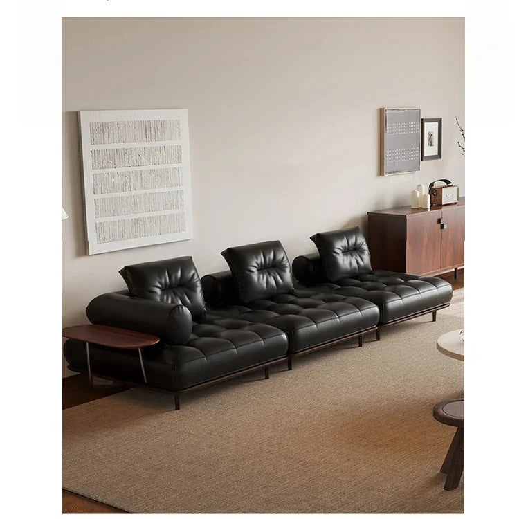 Stylish Ash Wood Coffee Table with Unique Round Base - Modern Design for Living Room Décor hmr-4776