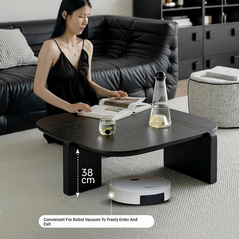Stylish Ash Wood Coffee Table with Modern Design for Living Room Decor hmr-4778