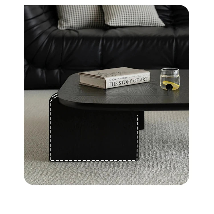 Stylish Ash Wood Coffee Table with Modern Design for Living Room Decor hmr-4778