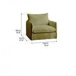 Cozy Cotton-Linen Armchair with Down Filling and Plush Cushion - Perfect for Modern Living Rooms hmr-4780