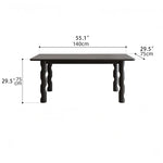 Stylish Ash Wood Dining Table with Unique Design – Perfect for Modern Interiors hmr-4781