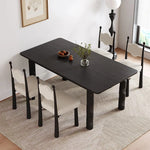Stylish Ash Wood Dining Table with Unique Design – Perfect for Modern Interiors hmr-4781