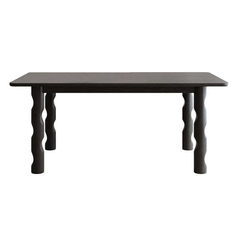 Stylish Ash Wood Dining Table with Unique Design – Perfect for Modern Interiors hmr-4781