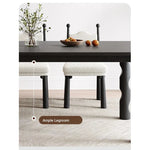 Stylish Ash Wood Dining Table with Unique Design – Perfect for Modern Interiors hmr-4781