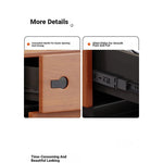 Stylish Ash Wood Cabinet with Sleek Design - 4 Drawer Dresser for Modern Living Spaces hmr-4783