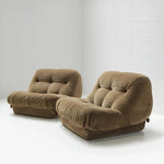 Luxury Corduroy Pine Lounge Chair Set – Stylish Comfort for Your Living Space hmr-4784