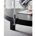 Stylish Ash Wood Coffee Table with Spacious Top - Perfect for Modern Living Rooms hmr-4787
