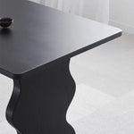 Stylish Ash Wood Dining Table - Modern Design for Elegant Home Interiors hmr-4789