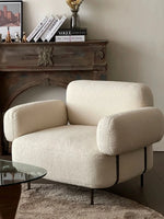 Stylish Stainless Steel Accent Chair with Plush Upholstery for Modern Living Spaces hmr-4791