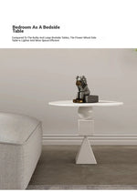 Stylish Oak Density Board Coffee Table - Modern Round Design for Living Room Elegance hmr-4799