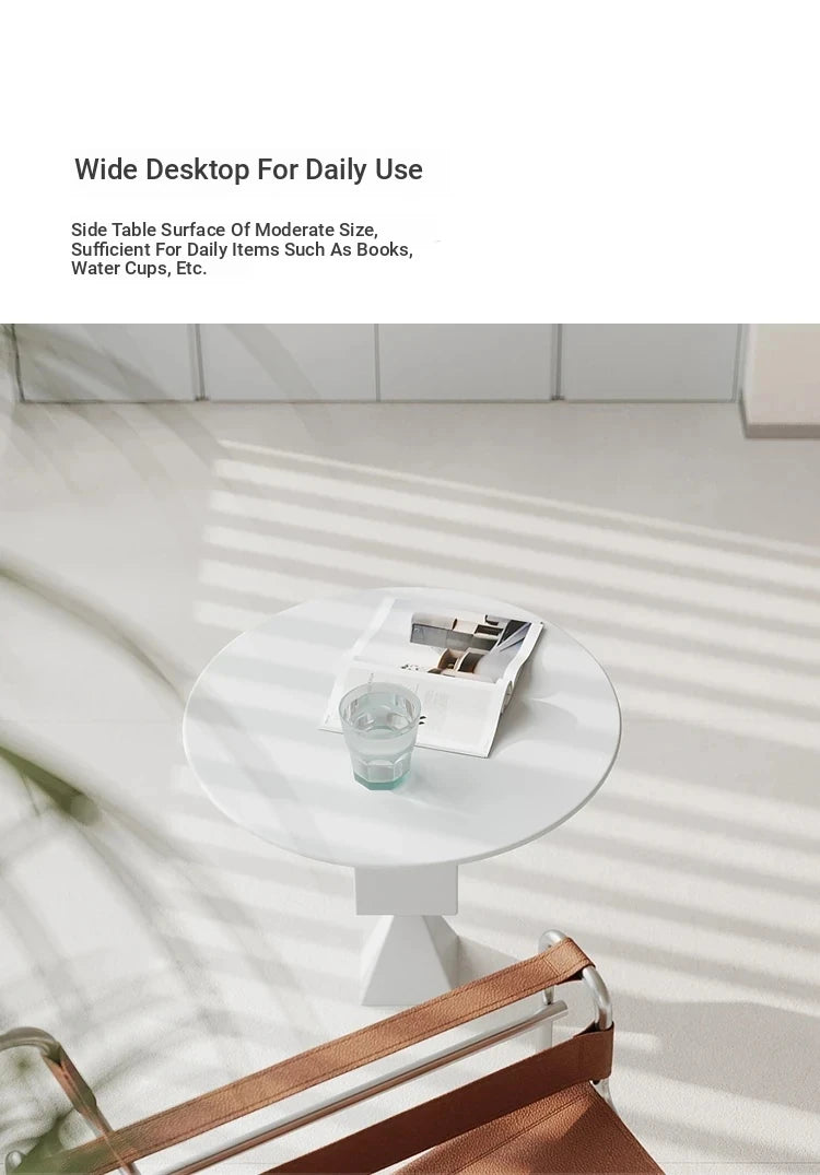 Stylish Oak Density Board Coffee Table - Modern Round Design for Living Room Elegance hmr-4799