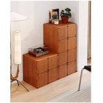 Stylish Ash Wood Bedside Cupboard - Modern Storage Solution for Your Home hmr-4803