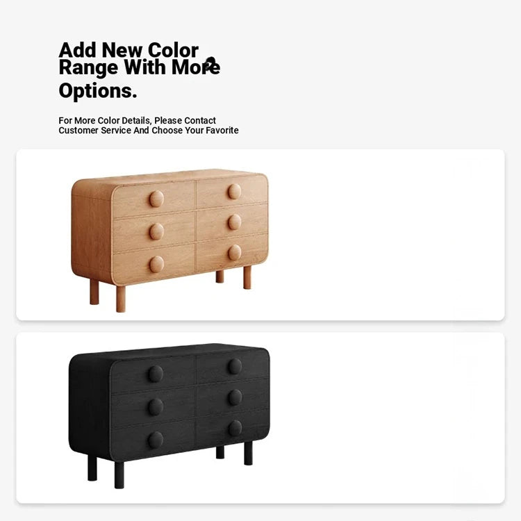 Contemporary Ash Wood Cabinet with Round Knobs - Stylish Storage Solution for Modern Interiors hmr-4806