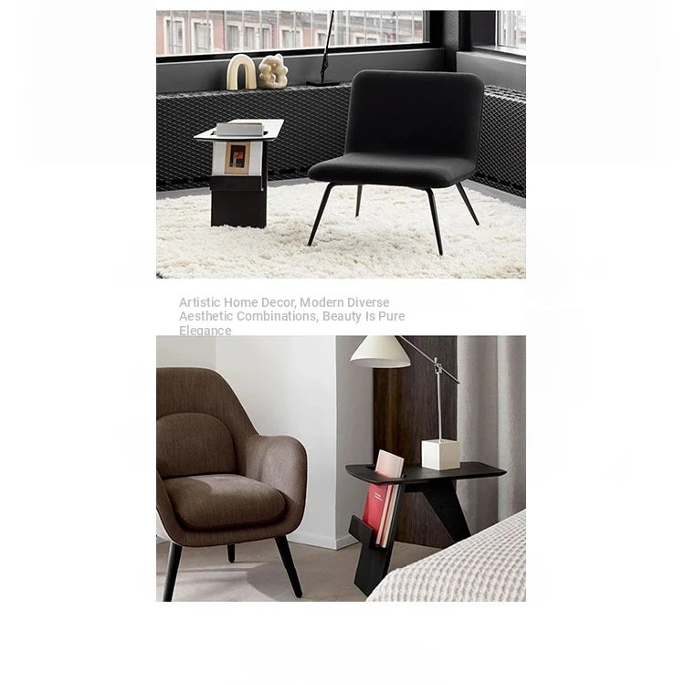 Sleek Oak Storage Rack with Stylish Book Holder - Modern Furniture for Home or Office hmr-4809