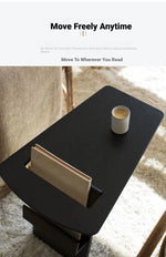 Sleek Oak Storage Rack with Stylish Book Holder - Modern Furniture for Home or Office hmr-4809