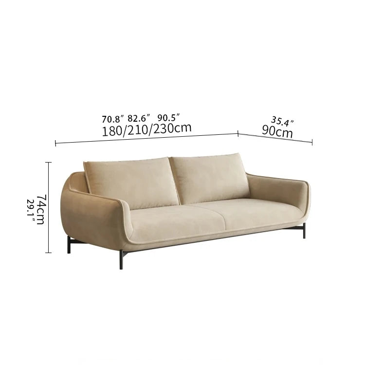 Stylish Techno Fabric Sofa with Pine Stainless Frame - Modern Comfort for Your Living Space hmr-4810