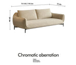 Stylish Techno Fabric Sofa with Pine Stainless Frame - Modern Comfort for Your Living Space hmr-4810