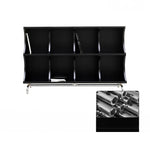 Modern Ash Wood & Stainless Steel Storage Rack - Stylish Organizing Solution for Home & Office hmr-4811