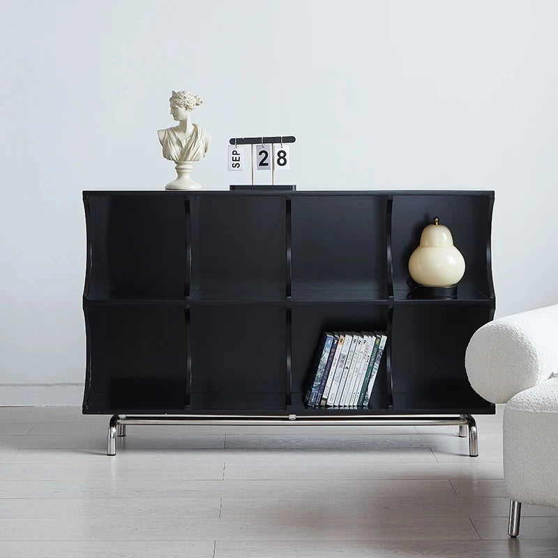 Modern Ash Wood & Stainless Steel Storage Rack - Stylish Organizing Solution for Home & Office hmr-4811