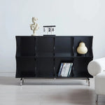 Modern Ash Wood & Stainless Steel Storage Rack - Stylish Organizing Solution for Home & Office hmr-4811