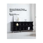 Modern Ash Wood & Stainless Steel Storage Rack - Stylish Organizing Solution for Home & Office hmr-4811
