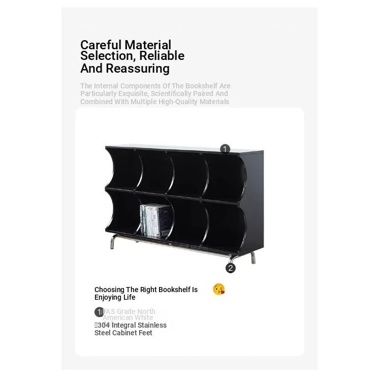 Modern Ash Wood & Stainless Steel Storage Rack - Stylish Organizing Solution for Home & Office hmr-4811