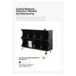 Modern Ash Wood & Stainless Steel Storage Rack - Stylish Organizing Solution for Home & Office hmr-4811