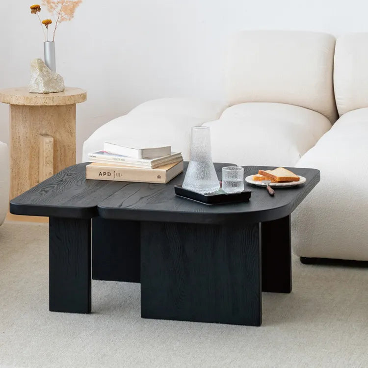 Sleek Ash Wood Coffee Table – Modern Design for Your Living Room hms-4050