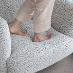 Elegant Chenille Pine Lounge Chair - Modern Comfort and Style for Your Space hms-4056