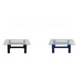 Stylish Tempered Glass & Ash Wood Coffee Table - Modern Rectangular Design for Living Room Décor hms-4057