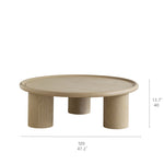 Modern Round Coffee Table with Sleek Ceramic Sintered Stone Top – Perfect for Contemporary Living Rooms hms-4058