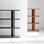 Sleek Ash Wood Storage Rack - Multi-layer Board Shelving for Modern Spaces hms-4066