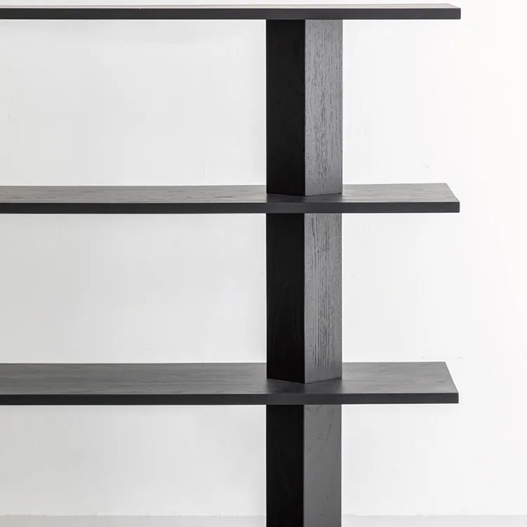 Sleek Ash Wood Storage Rack - Multi-layer Board Shelving for Modern Spaces hms-4066