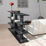 Sleek Ash Wood Storage Rack - Multi-layer Board Shelving for Modern Spaces hms-4066