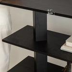 Sleek Ash Wood Storage Rack - Multi-layer Board Shelving for Modern Spaces hms-4066