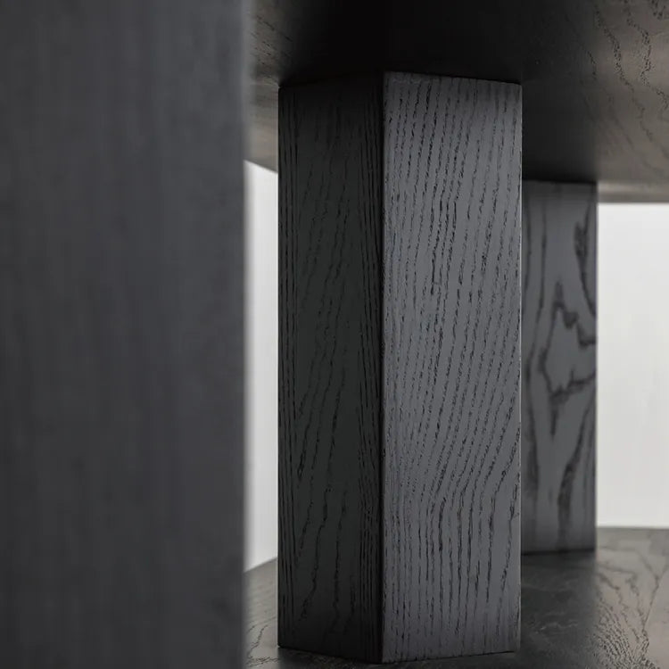 Sleek Ash Wood Storage Rack - Multi-layer Board Shelving for Modern Spaces hms-4066