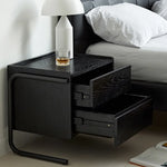 Stylish Multi-Layer Bedside Cupboard - Modern Nightstand for Chic Bedrooms hms-4069