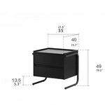 Stylish Multi-Layer Bedside Cupboard - Modern Nightstand for Chic Bedrooms hms-4069