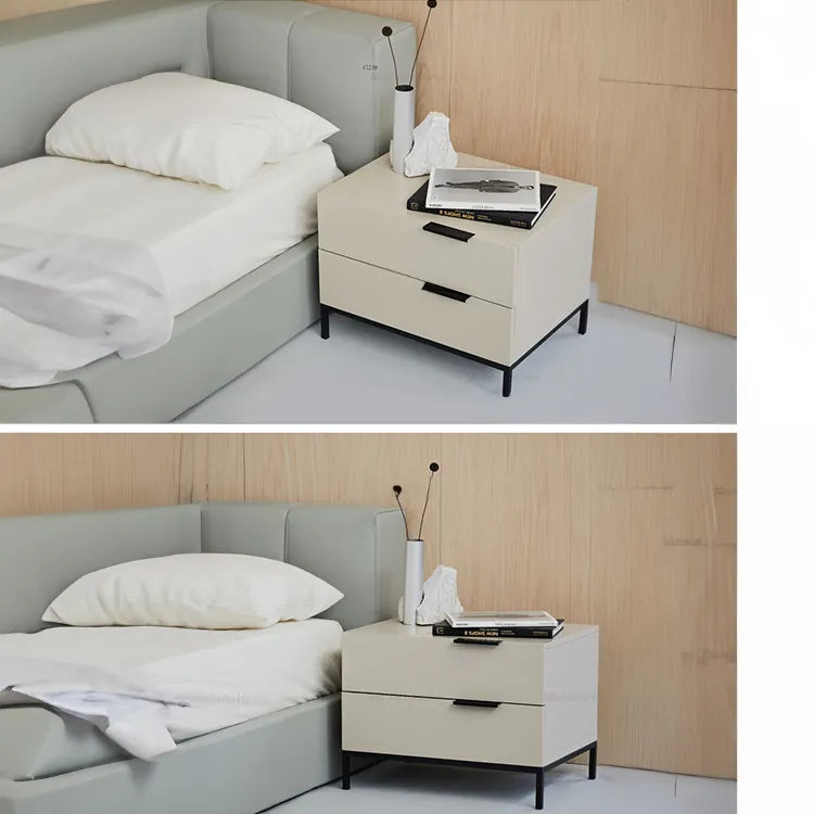 Modern Minimalist Bedside Cabinet - Sleek Design with Durable Material hms-4071