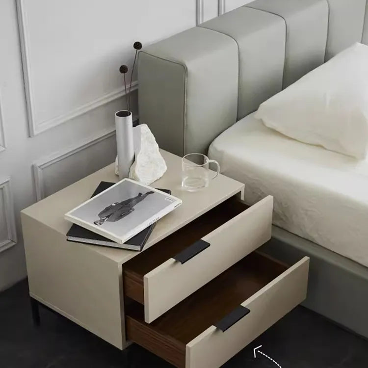 Modern Minimalist Bedside Cabinet - Sleek Design with Durable Material hms-4071