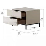 Modern Minimalist Bedside Cabinet - Sleek Design with Durable Material hms-4071