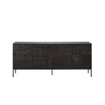 Stylish Solid Wood and Acrylic Cabinet with Unique Textured Design – Perfect for Modern Living Spaces hmsf-4670