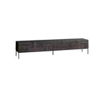 Elegant Solid Wood Acrylic TV Cabinet with Intricate Pattern Design - Modern Storage Solution for Living Room hmsf-4671
