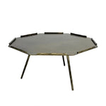 Stylish Octagonal Coffee Table Set - Modern Metal Accent Tables for Living Room Decor hmsf-4679