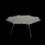 Stylish Octagonal Coffee Table Set - Modern Metal Accent Tables for Living Room Decor hmsf-4679