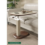 Adjustable Modern Tea Table with Multi-layer Board & Synthetic Leather Design for Living Room Comfort hmx-5091