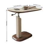 Adjustable Modern Tea Table with Multi-layer Board & Synthetic Leather Design for Living Room Comfort hmx-5091