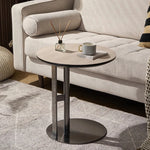 Stylish Synthetic Leather Coffee Table with Stainless Steel Base – Modern Accent for Living Room Decor hmx-5092
