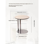 Stylish Synthetic Leather Coffee Table with Stainless Steel Base – Modern Accent for Living Room Decor hmx-5092