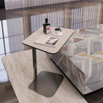 Sleek Modern Coffee Table with Synthetic Leather and Stainless Steel Frame - Perfect for Any Living Space hmx-5094
